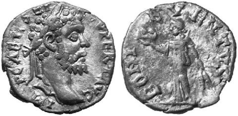 Denar des Septimius Severus, Mzst. Alexandria